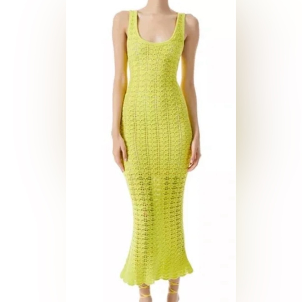 ALICE + OLIVIA Veronique Crochet Tank Midi Dress! SIZE SMALL!